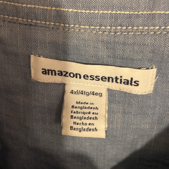 Blue button down shirt. - Picture 2 of 4